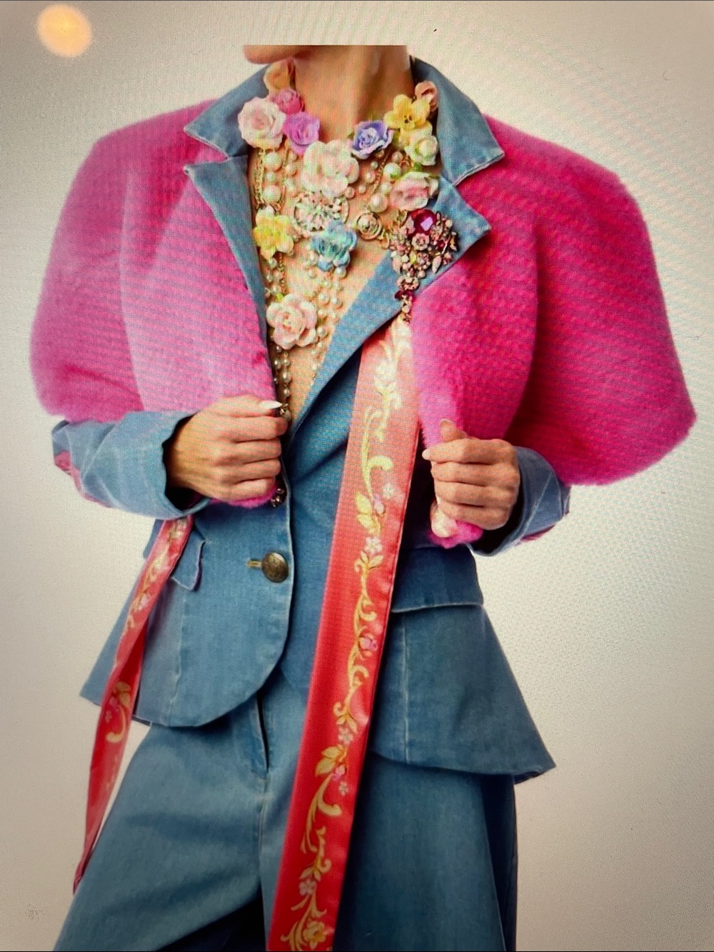 Aratta NEW grace kelly reversible fur cape OS